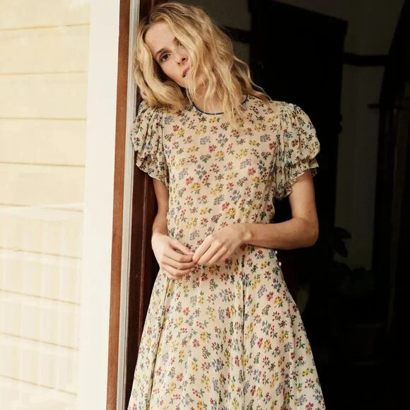 Dôen Floret Dress Size Small Gently Used - Picture 2 of 8